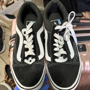 Vans Black and White Skate Shoes